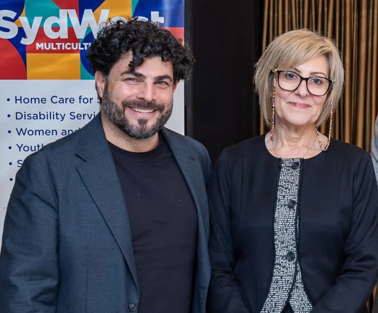 Kyriakos Gold, Founder of Just Gold, with Elfa Moraitakis, CEO of SydWest Multicultural Services